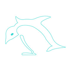 Obraz premium penguin icon illustration vector