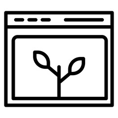Organic Reach Vector Line Icon