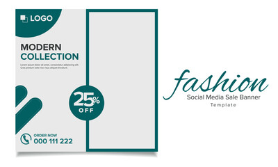 New fashion collection template for social media post