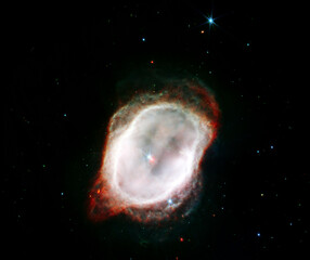Galaxy in deep space. Digital Enhancement. Elements by NASA