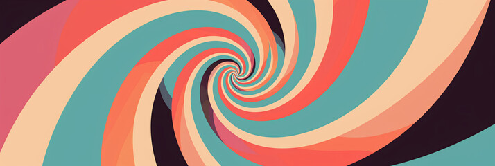 Abstract of colorful spiral background. 