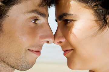 Obraz premium Portait of a young couple in outdoor