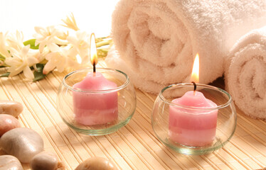 Obraz na płótnie Canvas Wellness and relax, spa and aroma therapy setting