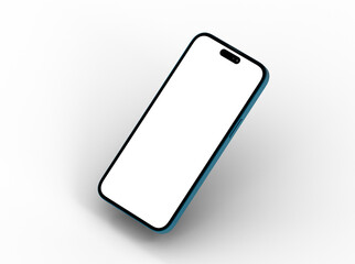 smartphone  With Blank Screen in 3d