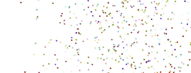 XMAS Holiday  colourful lden decoration, glitter frame isolated -