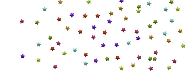 XMAS Stars - Holiday colored decoration, glitter frame isolated -