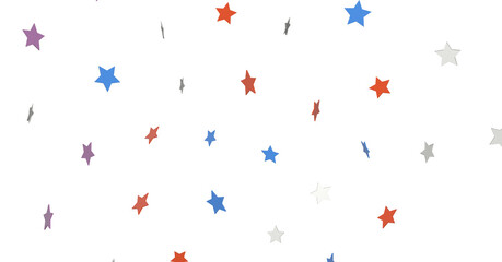 Fototapeta premium XMAS stars. Confetti celebration, Falling colourful abstract decoration for party, birthday celebrate,