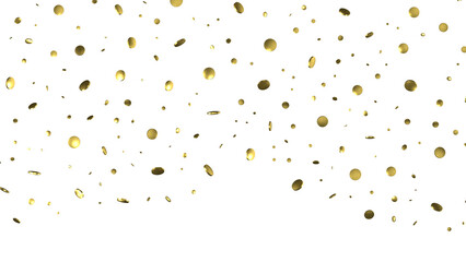 Glittering golden confetti png. Glittering golden