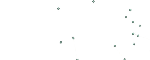 Gene lines and nodes, biological gene structure, 3d rendering. - PNG transparent