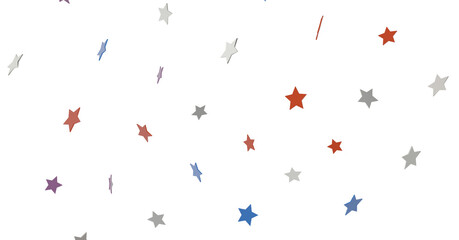 colorful Stars - modern 3d abstract png transparent