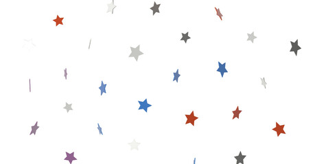 XMAS colored stars - png transparent