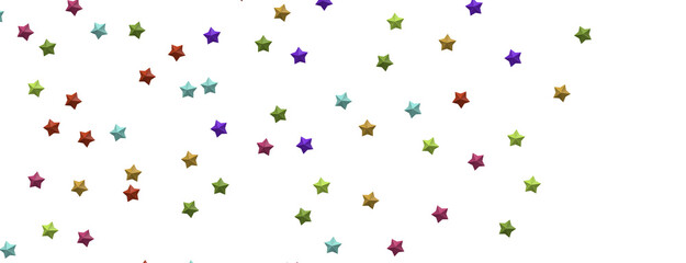 colorful Stars - Holiday decoration, glitter frame isolated - png transparent
