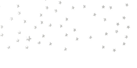 Silver stars of confetti. - png transparent