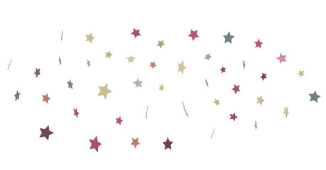 colourful  XMAS stars background, sparkle lights confetti falling. magic shining Flying christmas stars on night  png transparent