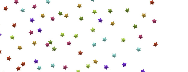 colorful Stars - Holiday decoration, glitter frame isolated - png transparent