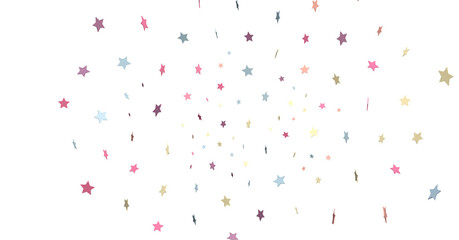 colorful Stars - A gray whirlwind of golden snowflakes and stars. New png transparent