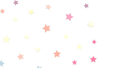 colorful abstract modern 3d stars - png transparent