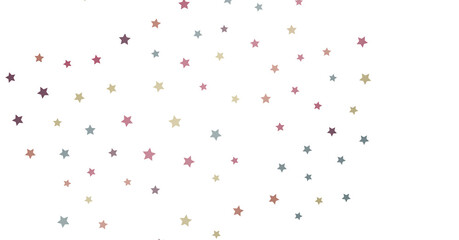 colorful  whirlwind of golden snowflakes and stars. New png transparent