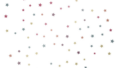 XMAS Stars - Holiday colored decoration, glitter frame isolated - png transparent