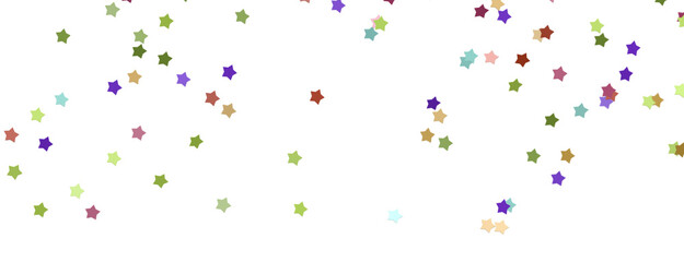 XMAS stars. Confetti celebration, Falling colourful abstract decoration for party, birthday celebrate,