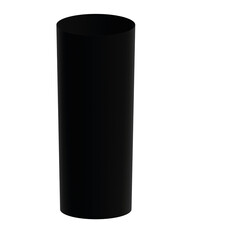 black plastic container