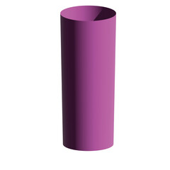 purple plastic cup