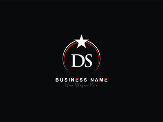 Abstract DS d&s logo icon for your diamond business, unique star Ds modern logo letter