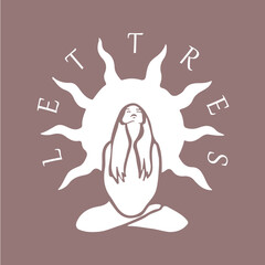 Meditation Logo with lettres and sun