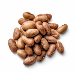 Obraz premium Pinto Beans isolated on white background (generative AI)