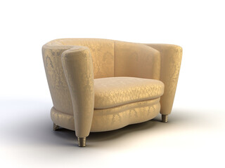 modern 3d sofa on the white background
