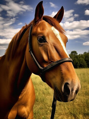 horse in the field