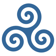 Vector graphic of a triskelion symbol