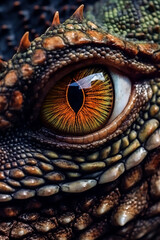 Fototapeta premium lizard close up, animal, zoo, frog, dragon, camaleon, reptil, , wild, dragon, scales, closeup, amphibian, skin, toad, isolated, reptiles, gecko, horned, head, chameleon, frog, monster, eyes, eye