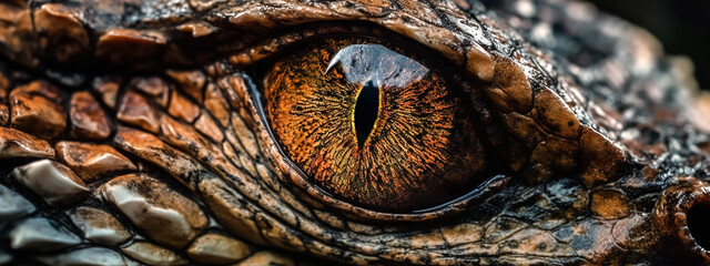 close up of a lizard eye