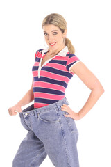 Fototapeta premium woman weight loss