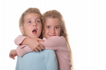 twin sisters surprise