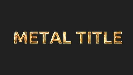 Metal Title Overlay