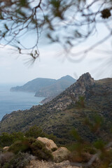 view from the mountain cliff sea ocean kefalos kos island greece greek vacation holidays travel