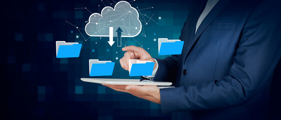File transfer protocol or FTP digital system for transferring documents. Files receiver and...