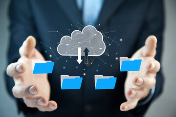 File transfer protocol or FTP digital system for transferring documents. Files receiver and...