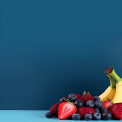 bananas and mix berries Generative AI.