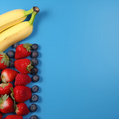 bananas and mix berries Generative AI.