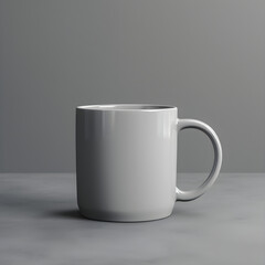 Blank mug for use as a mockup, add your own design created with AI generative technology 