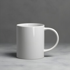 Fototapeta premium Blank mug for use as a mockup, add your own design created with AI generative technology 