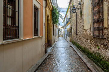 View of streets in the old town of Cordoba, Spain