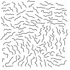 Abstract hand-drawn wavy shape on a white background in scribbles. Vector illustration for fantasy development