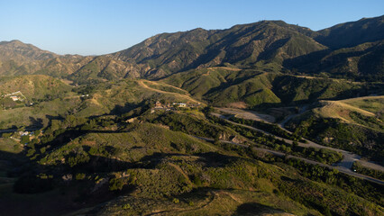 Fototapeta na wymiar San Gabriel Mountains, Santa Clarita Valley, California
