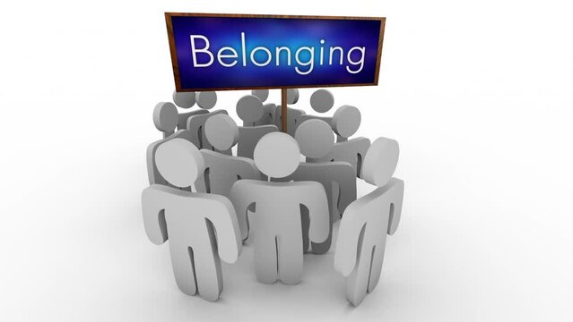 Belonging Inclusion Diversity Equity DEIB Workplace Employees Group Team 3d Animation