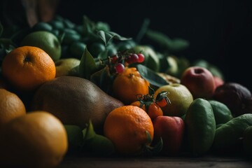 Fototapeta na wymiar Fresh produce that is good for you. Generative AI