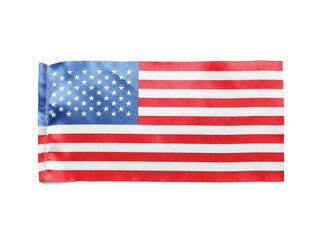 Flag of USA isolated on white background